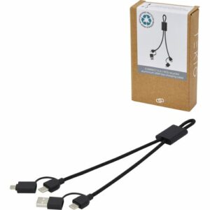 Câble de charge rapide Connect 6-en-1 de 45 W en aluminium recyclé certifié RCS