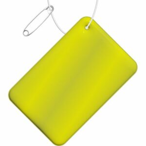 Attache réfléchissante rectangulaire en PVC H-10 RFX™, petit modèle