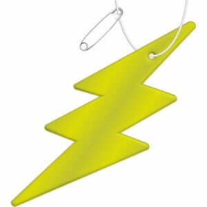 Attache réfléchissante en PVC en forme de flash H-10 RFX™