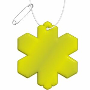 Attache réfléchissante en PVC en forme de flocon de neige H-10 RFX™