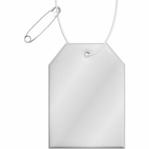Attache réfléchissante en PVC en forme d'étiquette H-12 RFX™