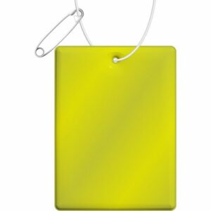 Attache réfléchissante rectangulaire en PVC H-12 RFX™, grand modèle