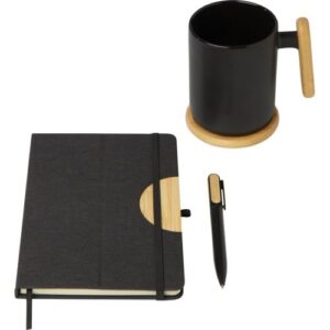 Coffret cadeau Laura avec carnet à couverture rigide A5 et stylo bille