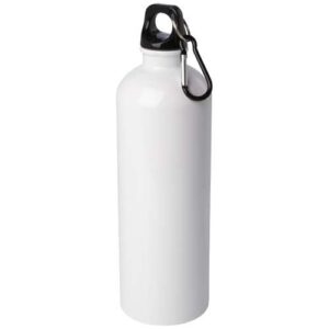 Bouteille d'eau Oregon de 750 ml simple paroi en acier recyclé certifié RCS avec mousqueton