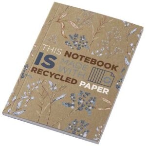 Carnet A6 à couverture souple recyclée en kraft Novella Austen avec 50 feuilles