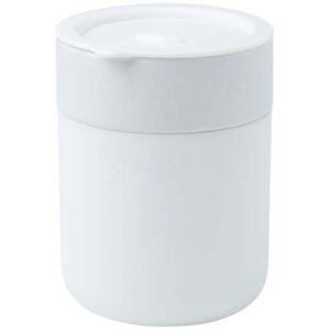 Gobelet en céramique Java de 330 ml avec revêtement en silicone et couvercle en plastique