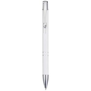 Stylo bille en aluminium recyclé Moneta (encre bleue)