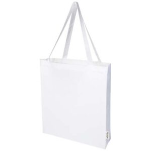 Sac shopping à soufflets Madras en coton recyclé 140 g/m² certifié GRS