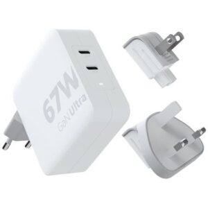 Chargeur de voyage Xtorm XVC2067 GaN Ultra de 67 W avec câble USB-C PD de 100 W