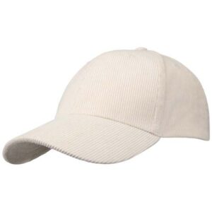 Casquette 6 panneaux Hutton en velours côtelé recyclé