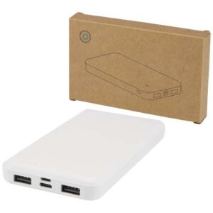 Batterie de secours Intan de 10 000 mAh et 10 W en plastique recyclé