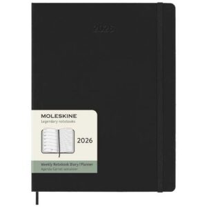 Agenda XL hebdomadaire 12 mois Moleskine à couverture rigide