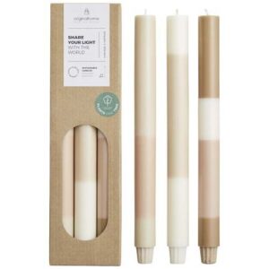 Bougies d’aspect craie Originalhome par lot de 4