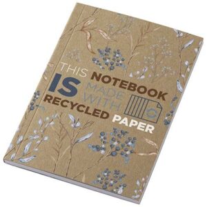 Carnet A6 à couverture souple recyclée en kraft Novella Austen avec 50 feuilles