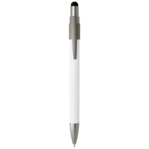 Stylo bille recyclé RCS avec stylet et toupie antistress (encre noire) Rill
