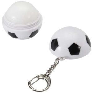 Baume à lèvres vanille en forme de ballon de football Rami avec FPS 15 et porte-clés