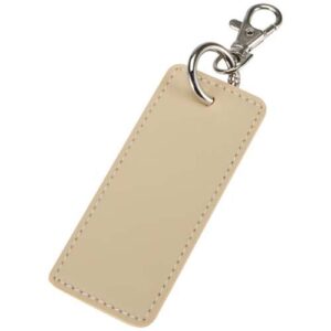 Porte-clés rectangulaire à breloques en matériaux recyclés certifié GRS Resi Plus